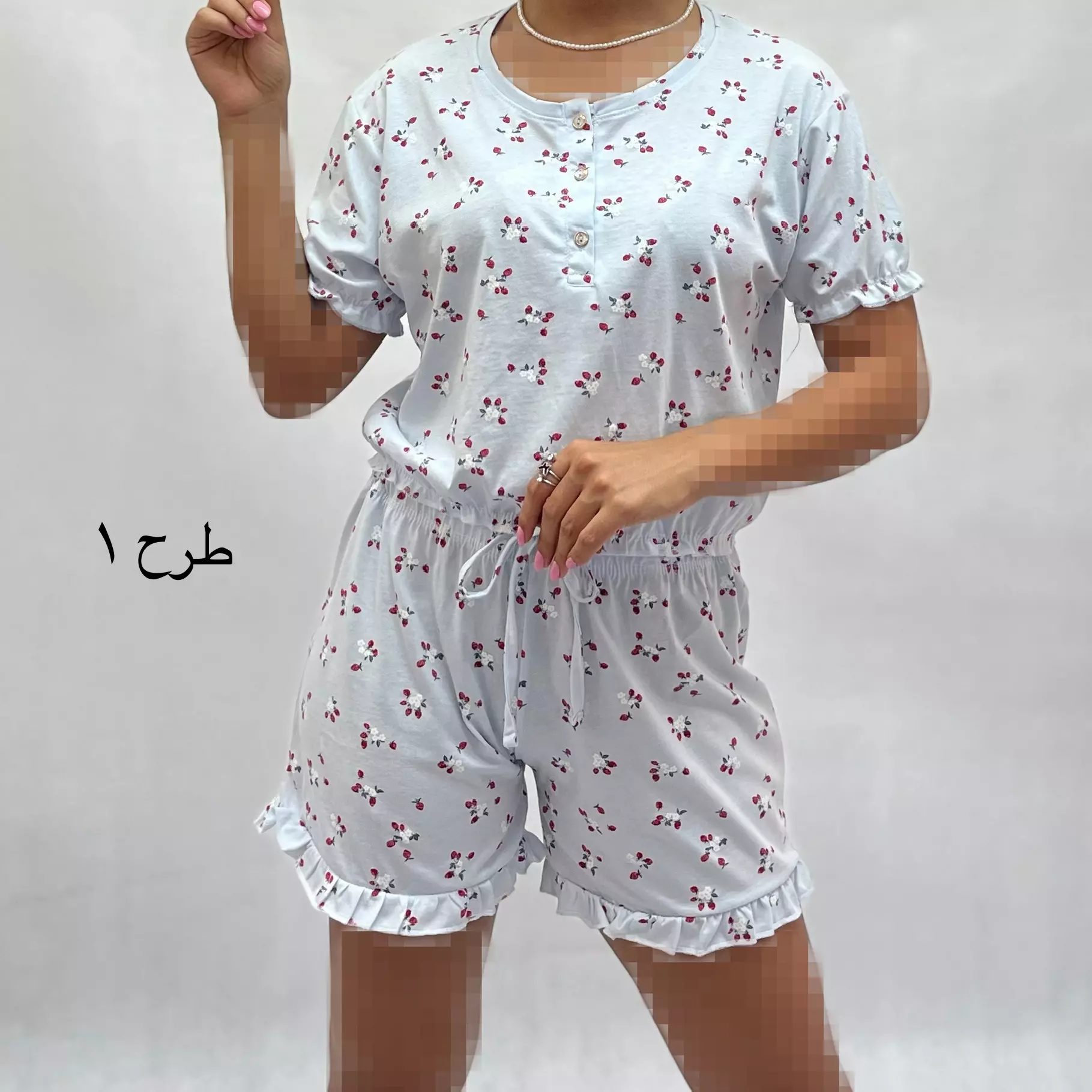 ست کراپ و شورتک چین 0081235718